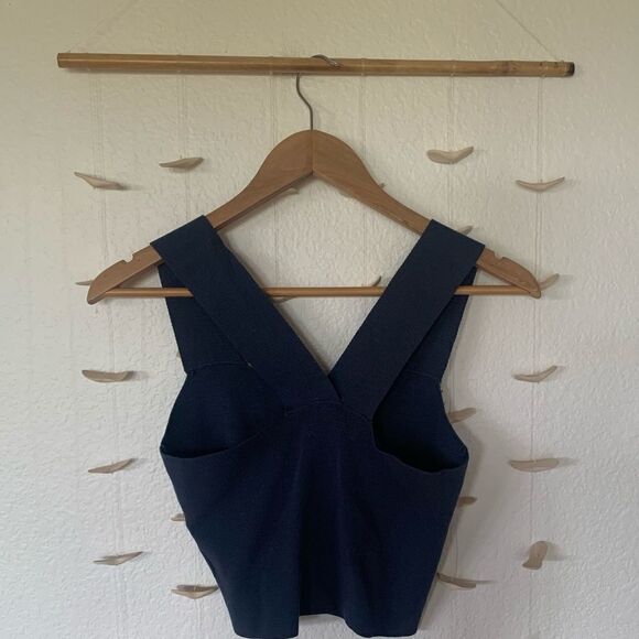 Navy bandage crop top - Picture 8 of 9